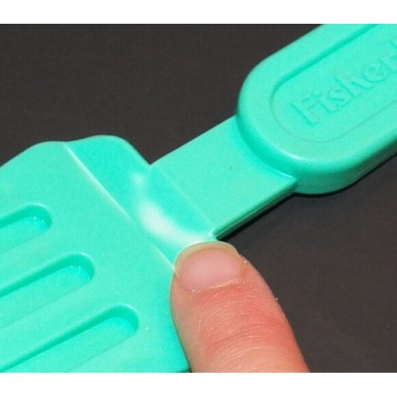 VTG Fisher Price Spatula Battat Blue Serving Spoon Plastic Toy Utensil Dish Lot - Picture 3 of 8